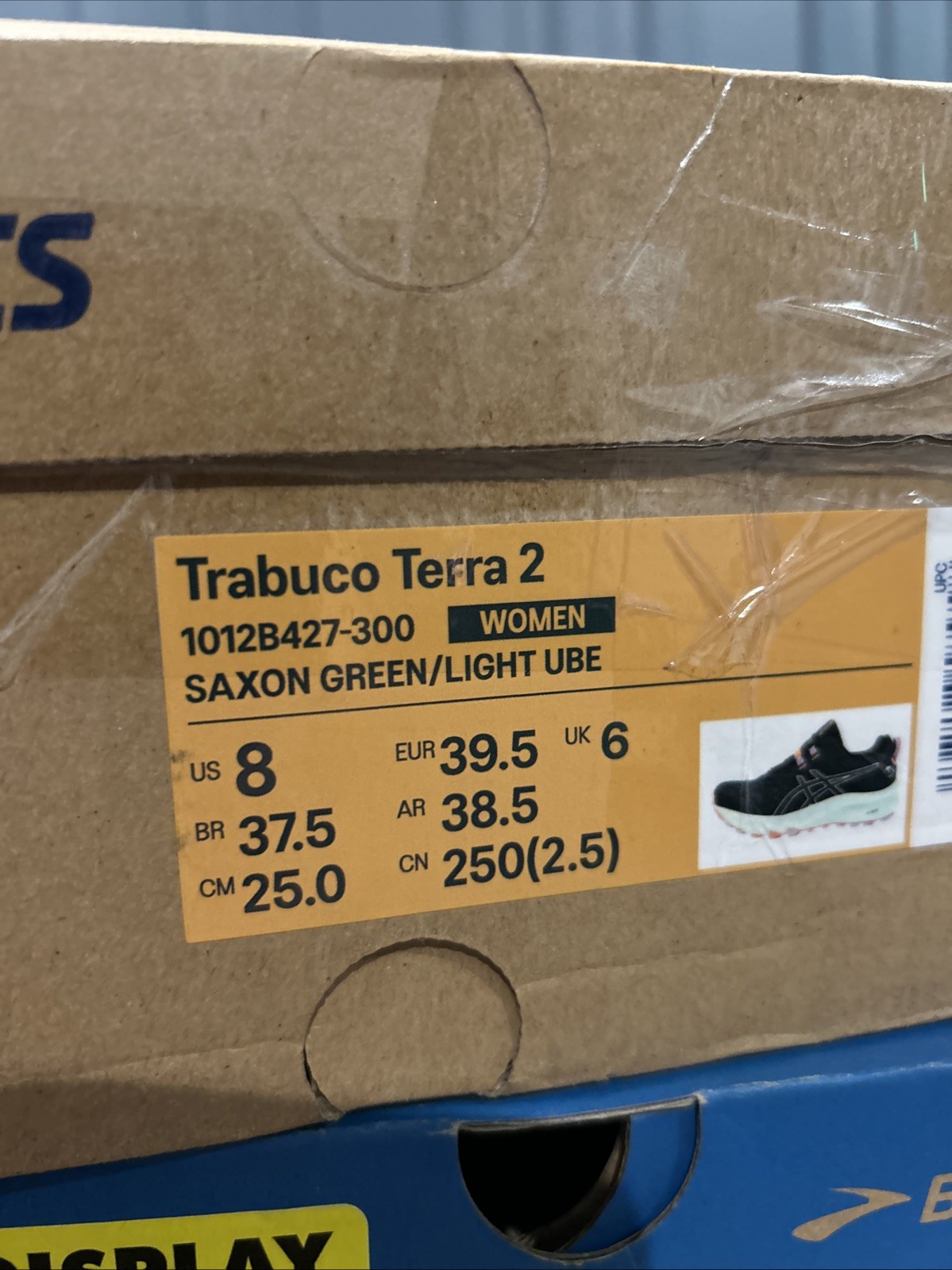 ASICS Trabuco Terra 2 Black Green 1012B427. Women's Shoes Size 8 thumbnail 5