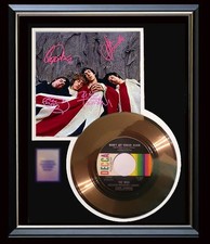 THE WHO WON'T GET FOOLED AGAIN GOLD RECORD 45  W- PRINTED SIGNED AUTOGRAPHS RARE