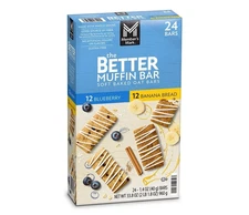 Member's Mark Better Muffin Bar Variety Pack 24 Count Individually Wrapped