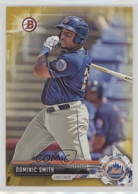 2017 Bowman Prospects Gold 43/50 Dominic Smith #BP63 tv5