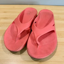 Oofos Ooahh Womens 9 Pink Slide Comfort Orthopedic Recovery Sandals Shoes Slides