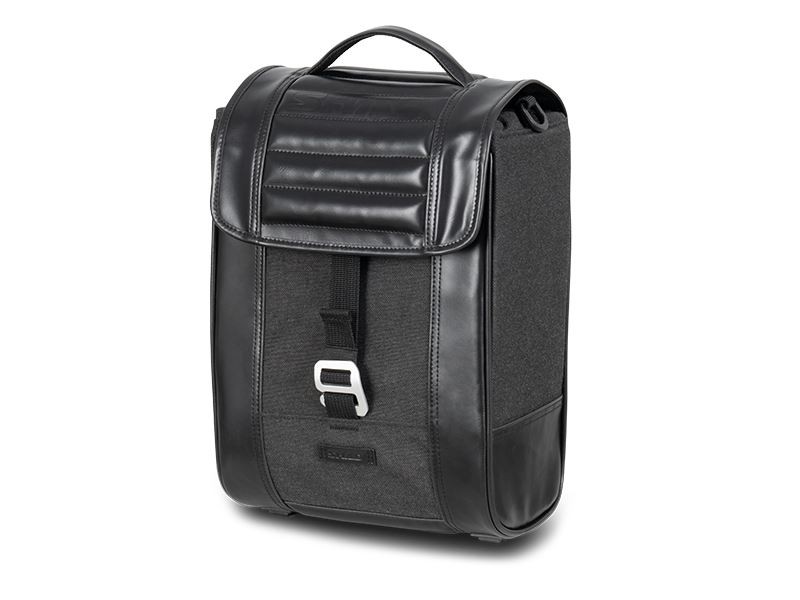 Shad 10L Blk Cafe Racer Style Side Case Pannier & Fit Kit QJ Motor SRV 550 22-24