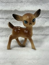 Vintage 3 7/8" Celluloid Hard Deer Christmas Reindeer Bambi Figurine Hong Kong
