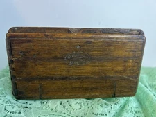Antique Vintage Singer Sewing Machine Oak Parts Puzzle Box Pat 1899 Rare VNTG