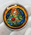 Lust (Fire Edition) Custom Single Enamel 1 oz .999 Fine Silver Art Round