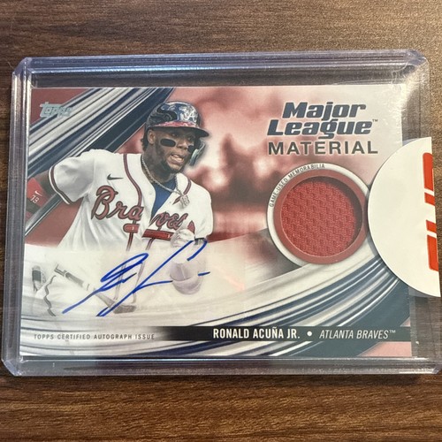 2023 Topps Update Ronald Acuna Jr Auto Jersey Game Used #05/25 (uncirculated)