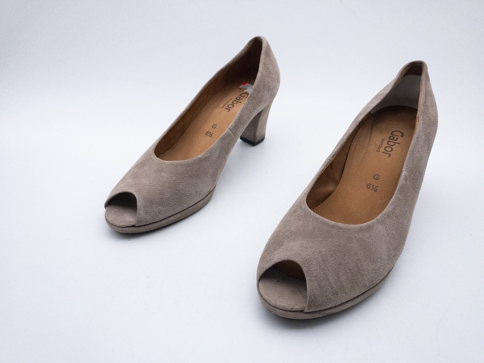 Gabor Zapatos De Tacón Pumps Mujer Cuero Nobuck Camel Gr. 40 EU 40002-55