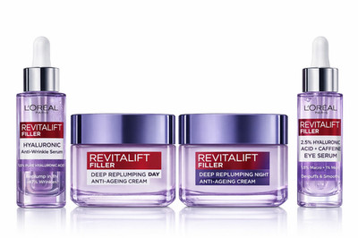 L Oreal Revitalift Filler Day Night Cream +Hyalironic 1,5% 2,5% Serum *NEU*
