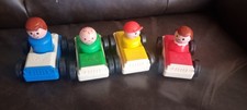 FISHER PRICE FAMILY IN CARS see photo 4 x cars  4 x people