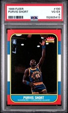 1986 FLEER BASKETBALL 100 PURVIS SHORT PSA VG/EX 4 152805413