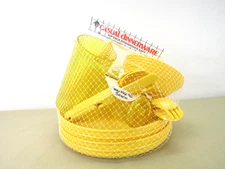 Vintage IDG Marketing Plastic Melamine Casual Dinnerware Picnic Set Yellow NEW