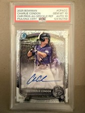 2025 Bowman - Chrome Prospect Auto Charlie Condon CPA-CC Speckle 43/299 