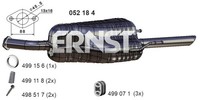 Ernst EndschalldäMpfer NachschalldäMpfer 052184 FüR Opel Astra T98 16V F69