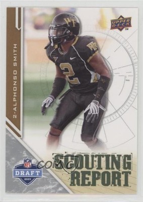 2009 Upper Deck Draft Edition Scouting Report Alphonso Smith #212 Rookie RC c7w