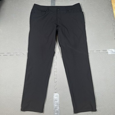 Lululemon ABC Classic Fit Pants Warpstreme Men's 38x31 Black Stretch Golf