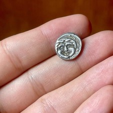 Ancient Roman Old Coated Coin Rare Small Cleaned Coin In good condition