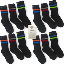 Pair Of Thieves Good Fits Kids Crew Sock 12 Pairs Black Shoe Size 10T - 3C