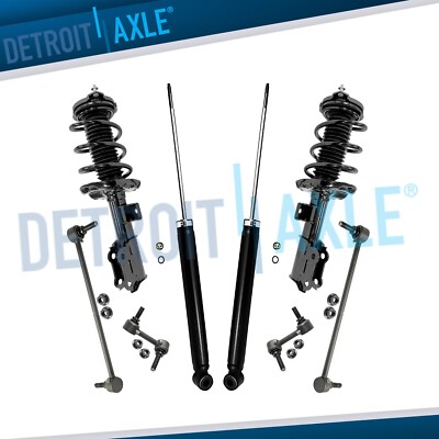 Front Struts Rear Shocks Sway Bars Suspension Kit for Hyundai Sonata Kia Optima