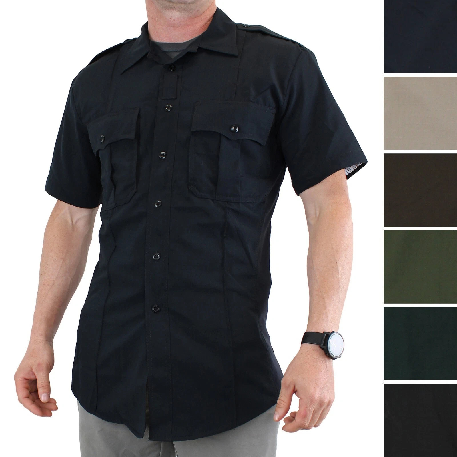 5.11 Tactical Shirt, Men's Stryke Ripstop Short Sleeve Zipper Flex-Tac Shirt
Opens in a new window o