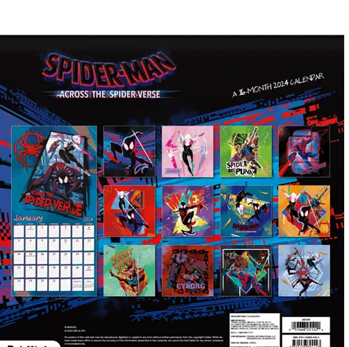2024 SPIDER-MAN 16-Month Wall Calendar 12 2024 SPIDER-MAN 16-Month Wall Calendar 12