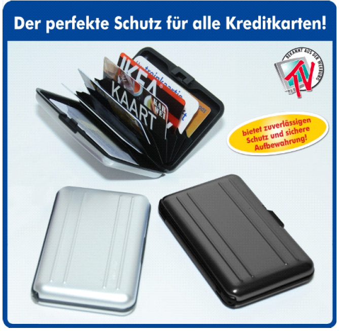 Kreditkartenetui Visitenkartenetui Kartenetui Alu in silber EC Portemonai  RFID | eBay.de