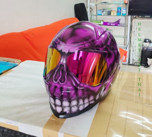 Custom Airbrushed Motorcycle Helmet - Picture 10 of 10
