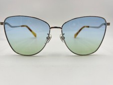 Gucci Sunglasses GG0970S 004 Silver Light Blue 60-15-145 Butterfly