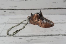 Vintage Nike Air Jordan Bronze Metal Shoe Hang Tag Keychain