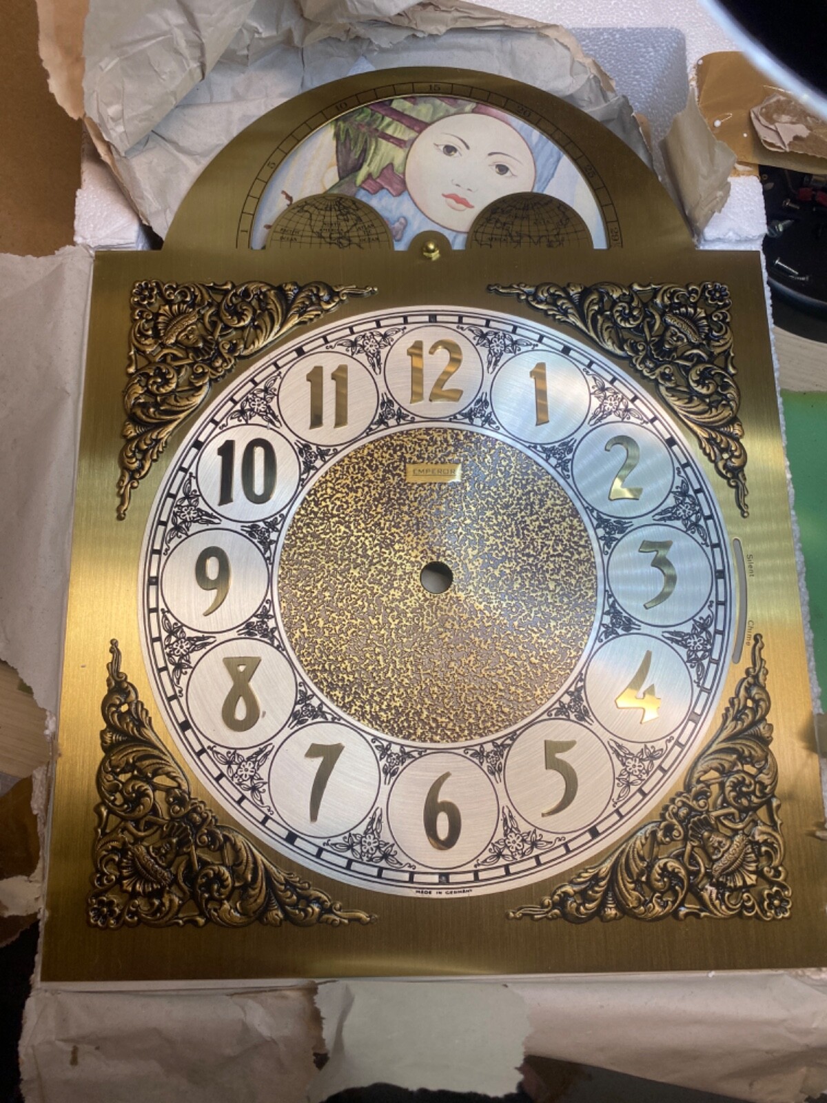 Vintage Emperor Grandfather Clock Kit Model 101 Face NOS eBay