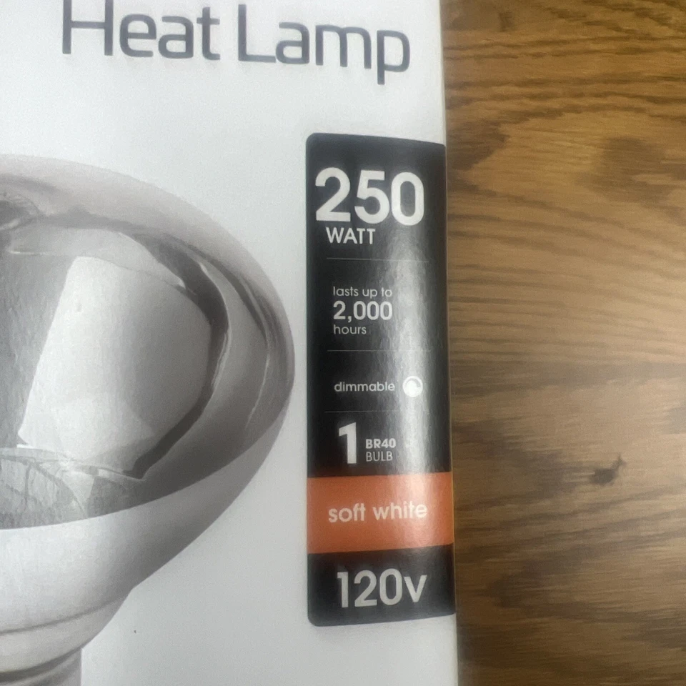1 Feit Electric Heat Lamp Clear Light Bulb 250W 120V DIMMABLE 250R40/R/HDRP - Image 2 of 3