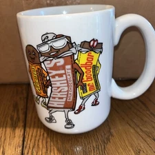 Vintage 1993 REESE'S HERSHEY'S  MR. GOODBAR Character Cartoon Mug, 4.5" Height