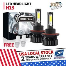 H13 9008 LED Headlight Bulbs Kit 10000W 1000000LM Hi/Lo Beam Super Bright White