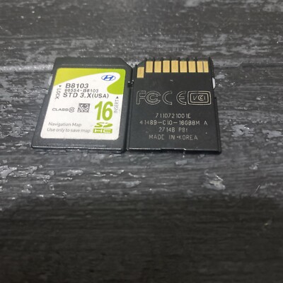 OEM HYUNDAI MAP DATA GPS Navigation SD Card 96554-B8103 STD3.X(USA) 16GB