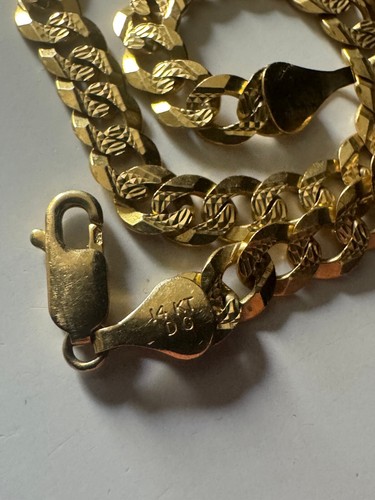 14K Gold Cuban Link Solid Bracelet!! 8.5"!!! Unisex!! - Picture 7 of 7