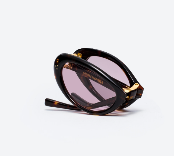 Gentle Monster Lolang T1 Oval Sunglasses Tortoise Frame Pink