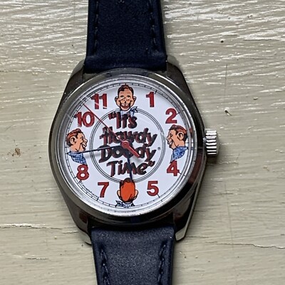 Howdy Doody VINTAGE “It’s Howdy Doody Time” 1987‎ 40th Anniversary Watch Rare Running Howdy Doody Show Anniversary Watch, Amazing  main image 4