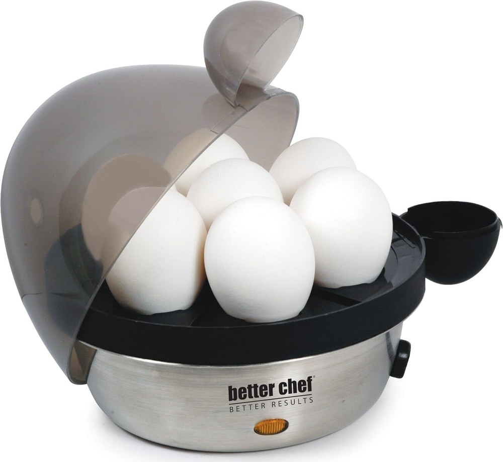Better Chef Electric Egg Cooker | Stainless Steel | Boil up