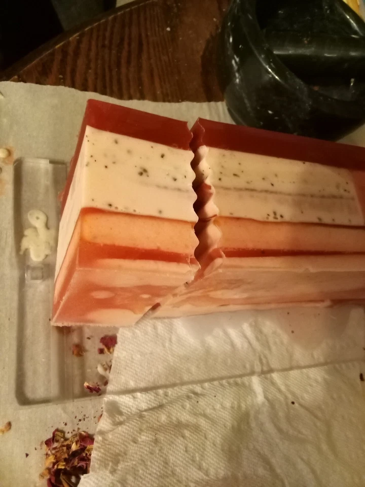 black raspberry melt and pour hand soap hand with ground Anise and chai - Image 3 of 3