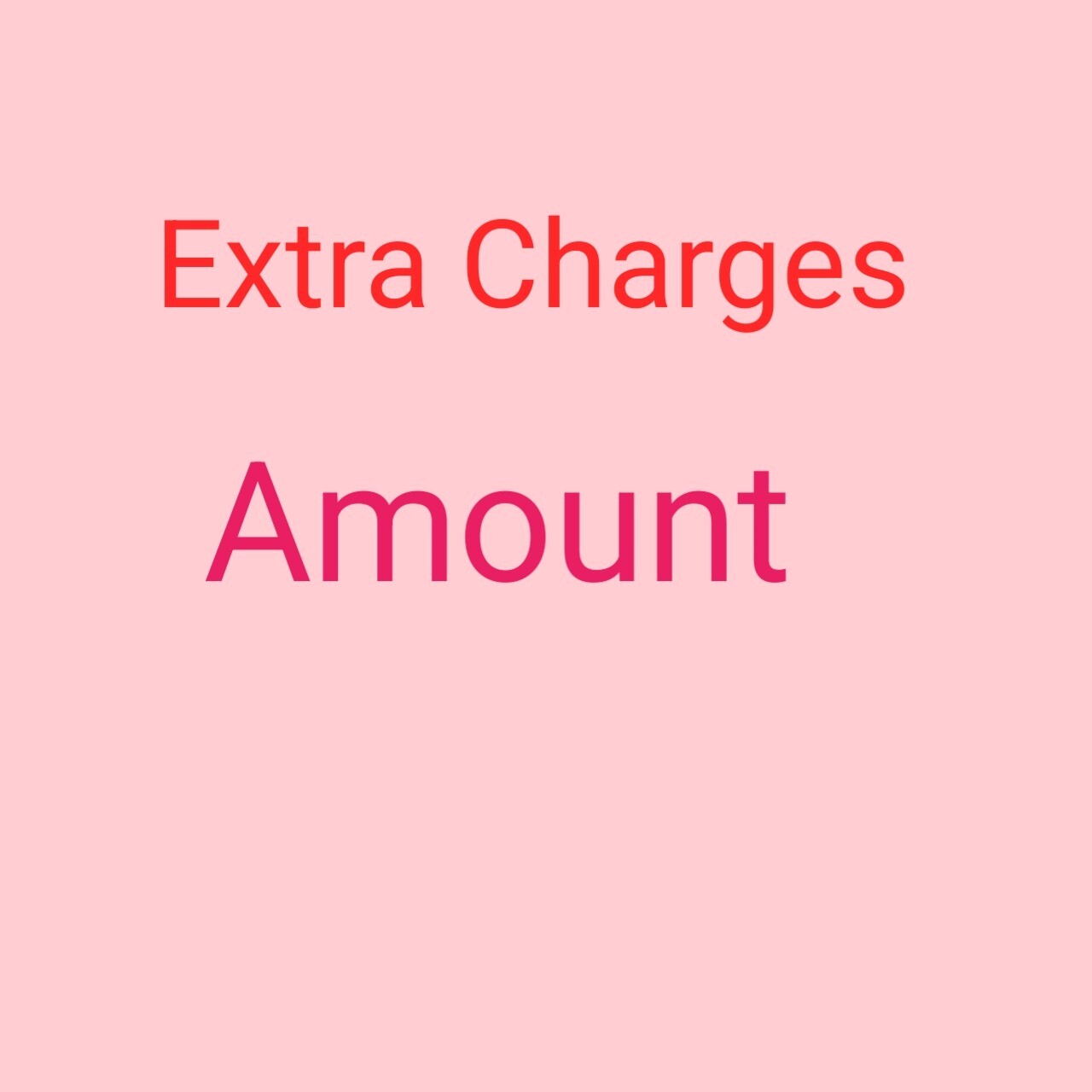 Extra Charges Amount | eBay