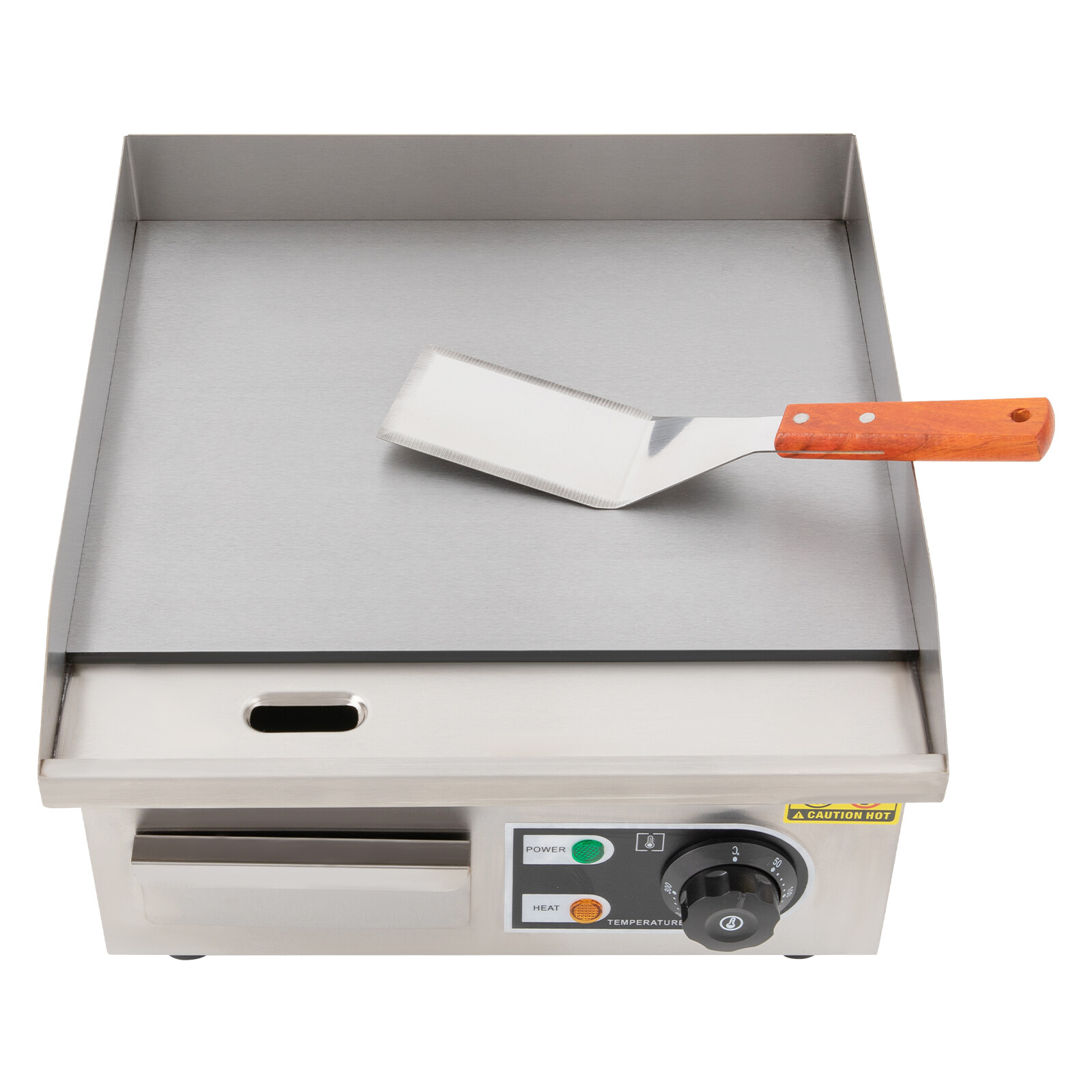 2KW 14'' Commercial Electric Countertop Griddle Flat Top Grill Hot Plat
