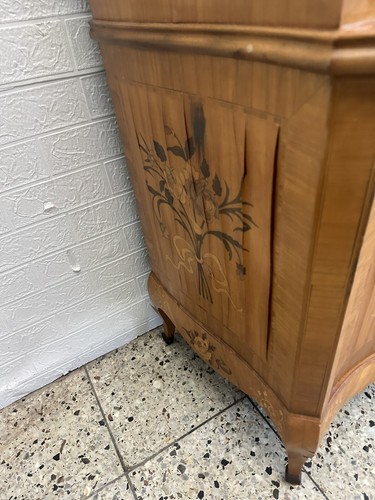 Sekretär mit Intarsien und Vitrinenschrank Antik Kommode Schreibtisch Vitrine - Bild 21 von 23