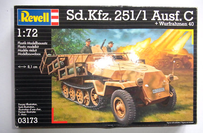 Revell 03173-Sd.Kfz. 251/1 Ausf. C + Wurfrahmen-OVP-half-track fighting vehicle