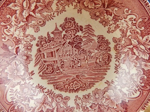 Vintage Enoch Wedgwood Tunstall Avon Cottage Cuenco Helado Cereales Defecto - Picture 3 of 6