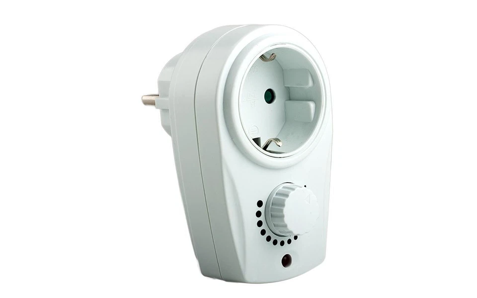 EDI-TRONIC Steckdosendimmer Helligkeitsregler Dimmer Steckdose stufenlos regelbar 20-280 W