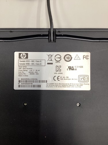 HP SPOS G86-6240411 Keyboard With Trackpad USB , Pre-Owned - Picture 4 of 5