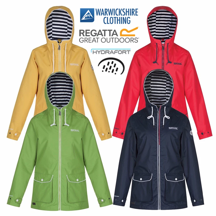 Regatta Womens Bayeur Hydrafort Water Resistant Outdoor Jacket Hooded Coat