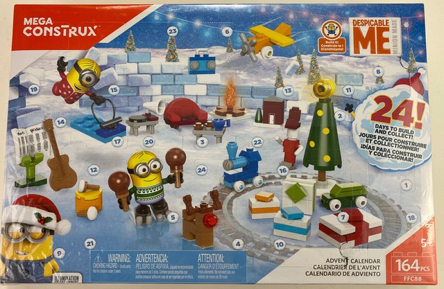 MEGA CONSTRUX DESPICABLE ME ADVENT CALENDAR W/24 UNIQUE SURPRISES - NEW | eBay