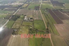 PHOTO  MOATED SITE AND RIDGE AND FURROW BY ST. PETER'S CHURCH SALTFLEETBY: AERIA