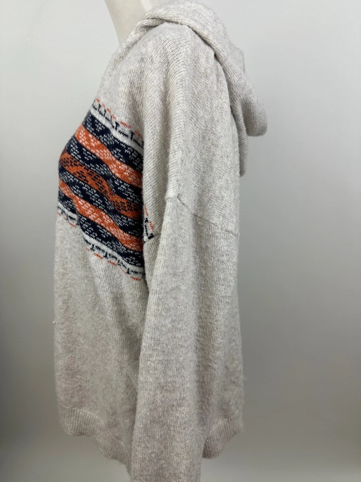 C&C California super soft fair isle hoodie sweater 1X - Image 2 of 4