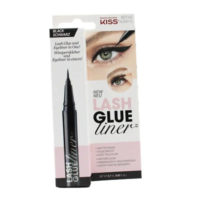 KISS LASH GLUE LINER Wimpernkleber Eyeliner 2in1 Schwarz 82743 KLIN01C - NEU OVP